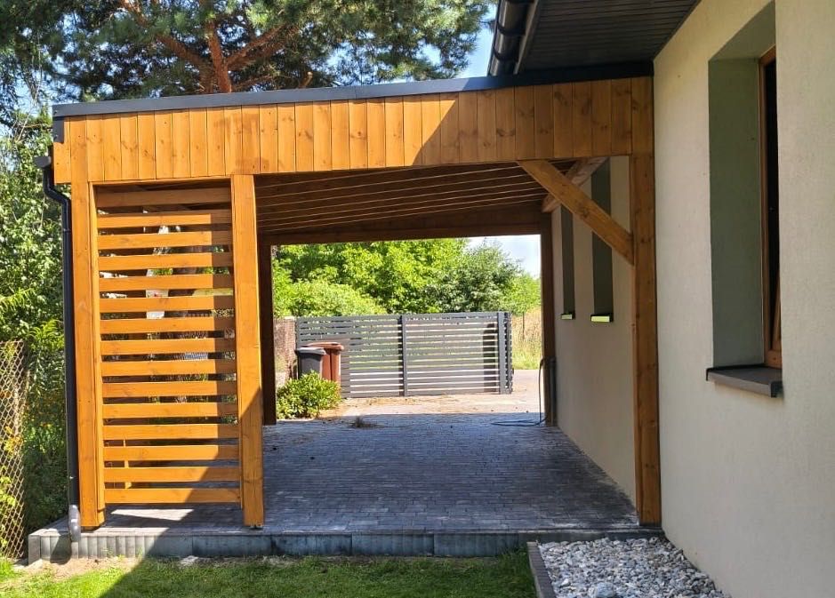 Nowoczesny Carport ,wiata garażowa,zabudowa tarasu.3x6 m.