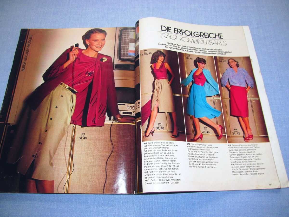 Burda International Special  Wiosna/Lato 1981 moda szycie wykroje