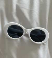 Nowe białe damskie okulary przeciwsłoneczne