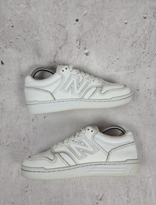 Buty Damskie New Balance NB 38 Sportowe Białe Skórzane Trampki Lekkie
