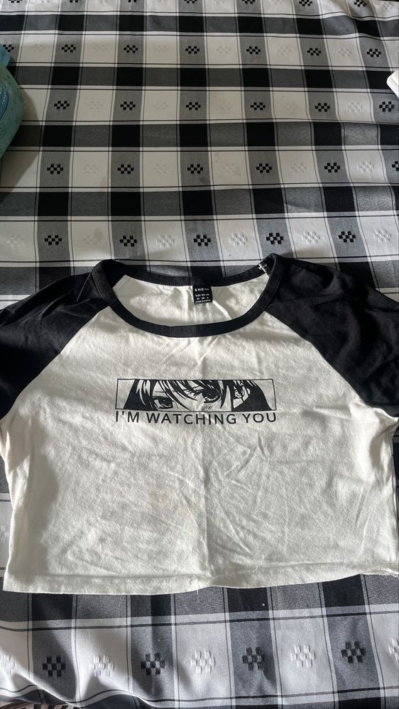 Top com manga da Shein
