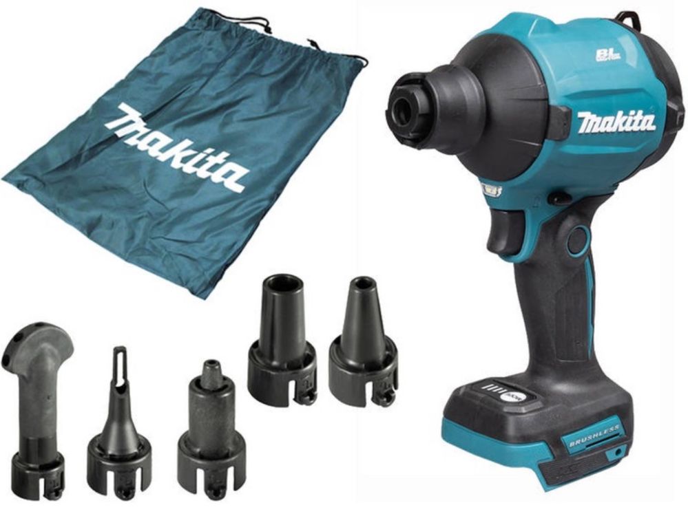 MAKITA Dmuchawa Kompresor Ręczny Pompka 18V Regulacja Prędkości