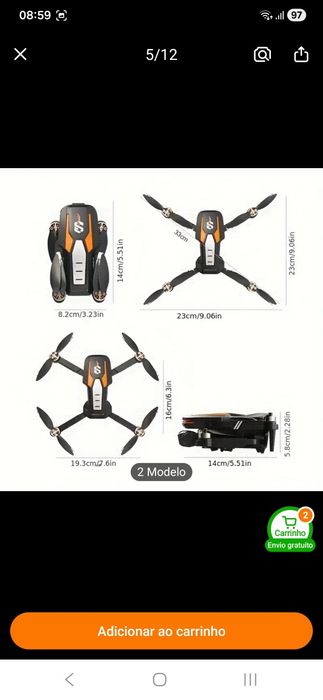 Drone com duas cameras