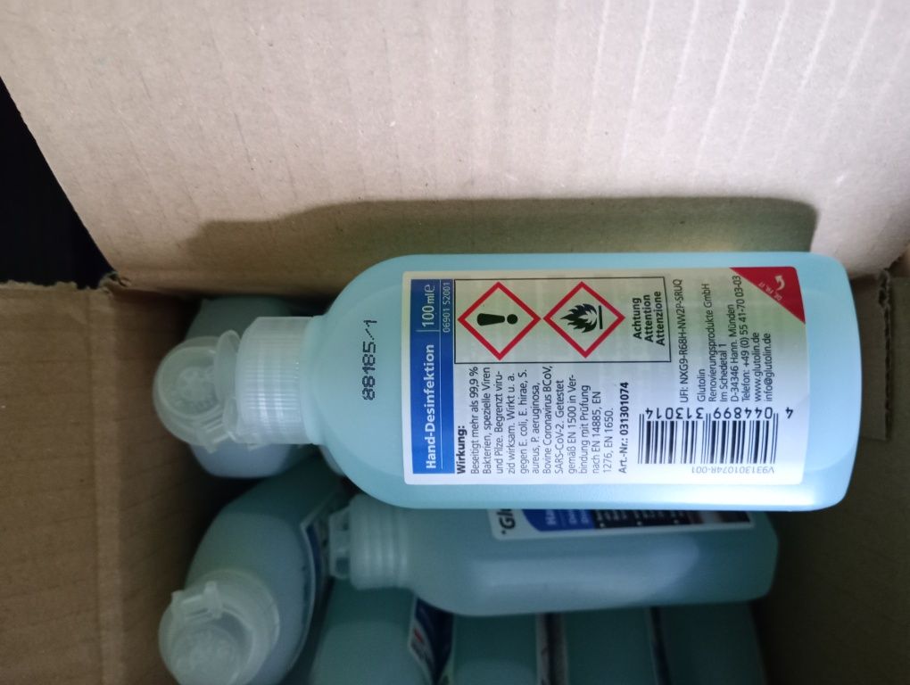 Płyn do dezynfekcji Glutoclean 100. Ml