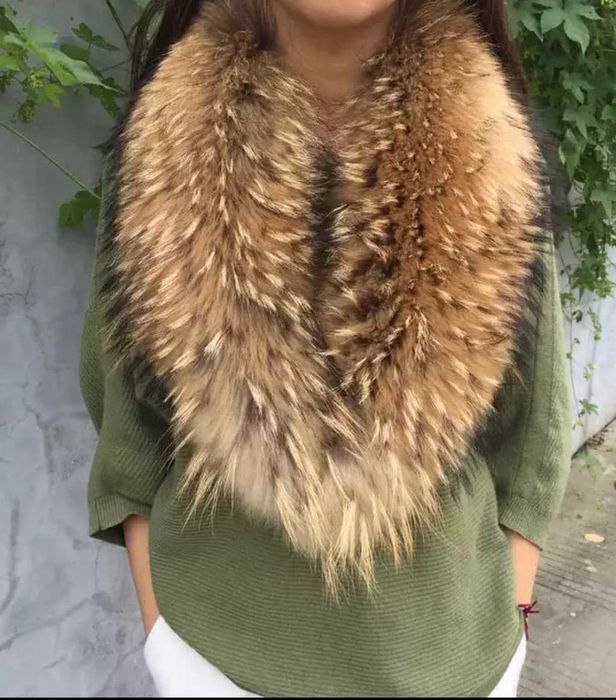 Kołnierz z futra jenota naturalnego 110 cm