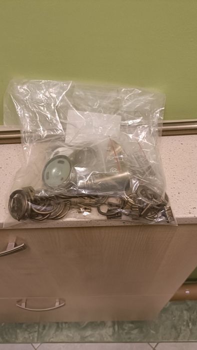 Karnisz pojedynczy 200 cm antyczne złoto