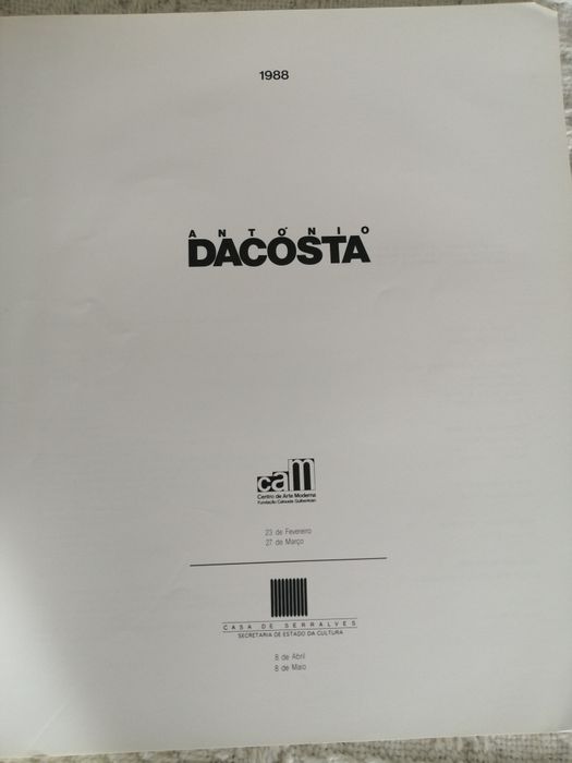 Catálogo António Dacosta 1988