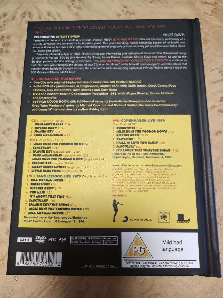 3 x CD DVD Miles Davis – Bitches Brew
DVD, DVD-Video, NTSC, Copy Prote