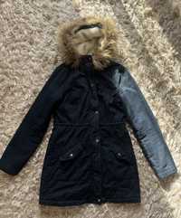 Hollister parka granatowa