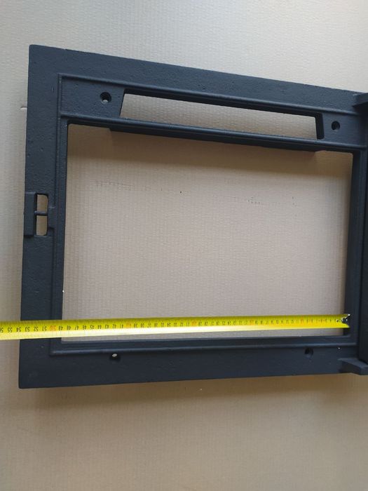 Дверка каміна 490х600мм Булат з регулятором.Дверца топочная