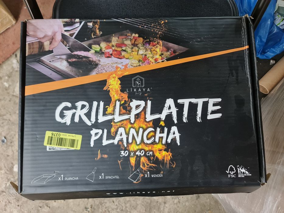 Płyta grillowa+ szpatułki