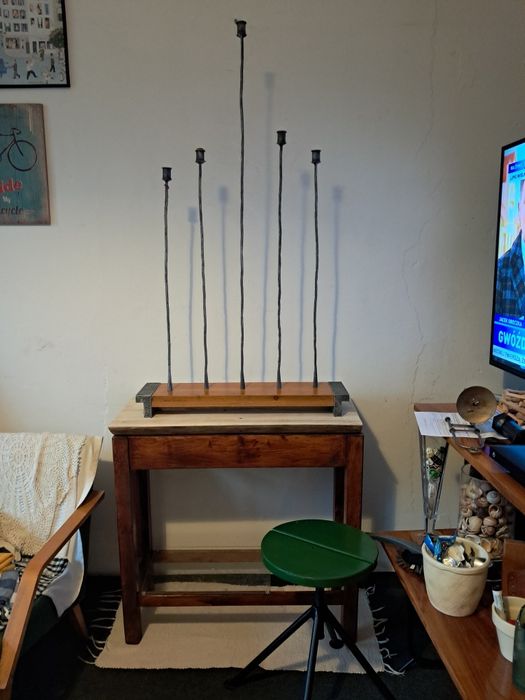 Stolik PRL RTV model 600-203a.lnne rzeczy vintage, loft desing prl