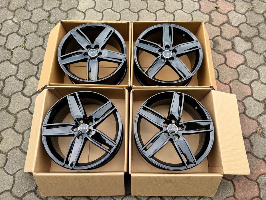 Felgi Audi a3 s3 19 cali S-Line alufelgi idealne black 5x112 komplet