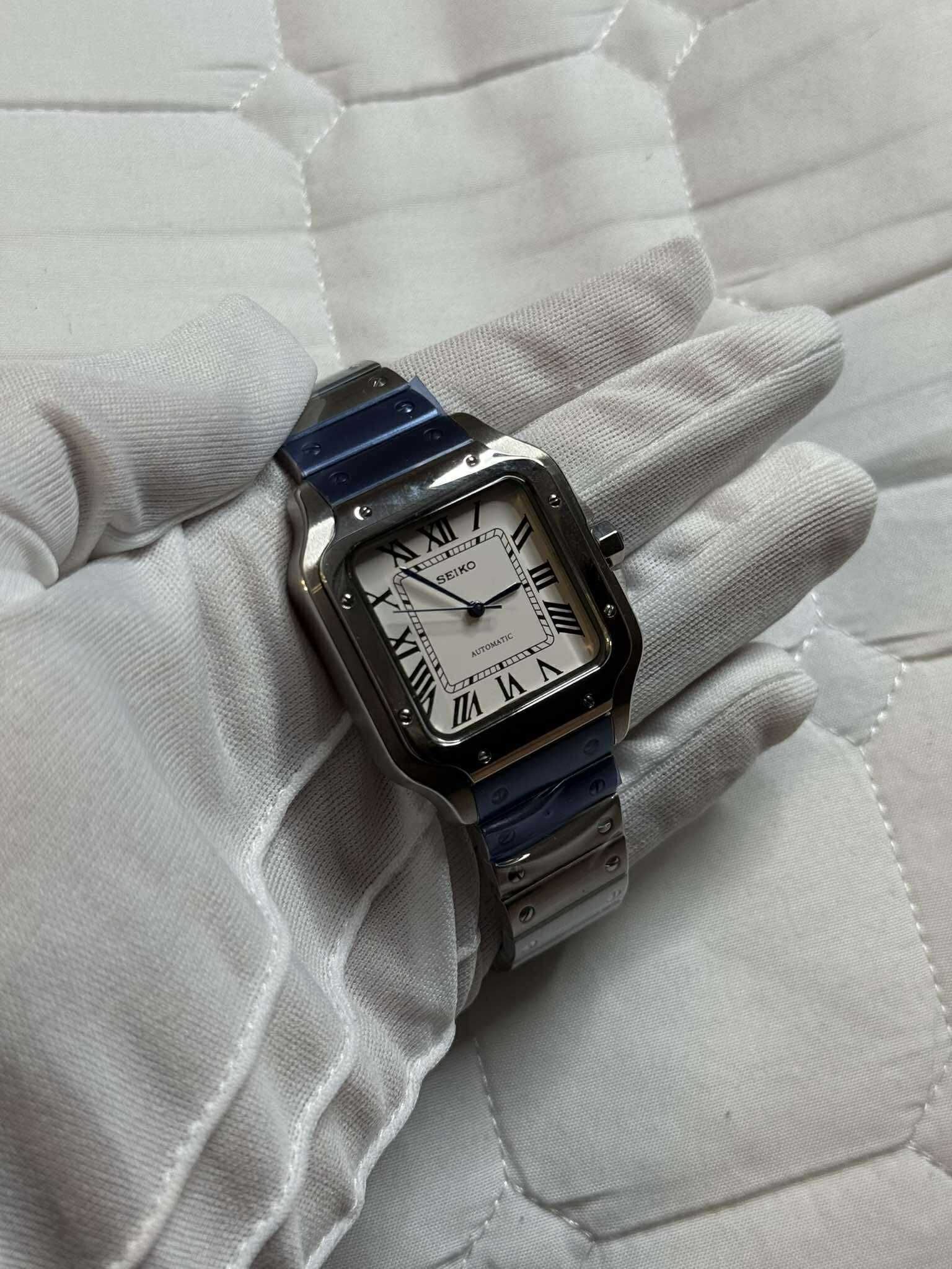 Zegarek Seiko Mod Santos Watch Klasyczny