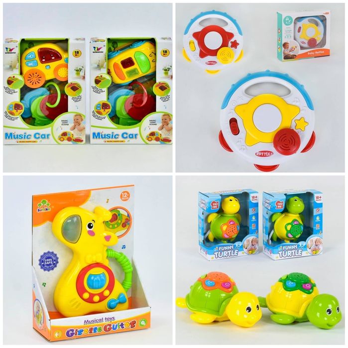Игрушки для малышей, неваляшки, музыкальные игрушки
