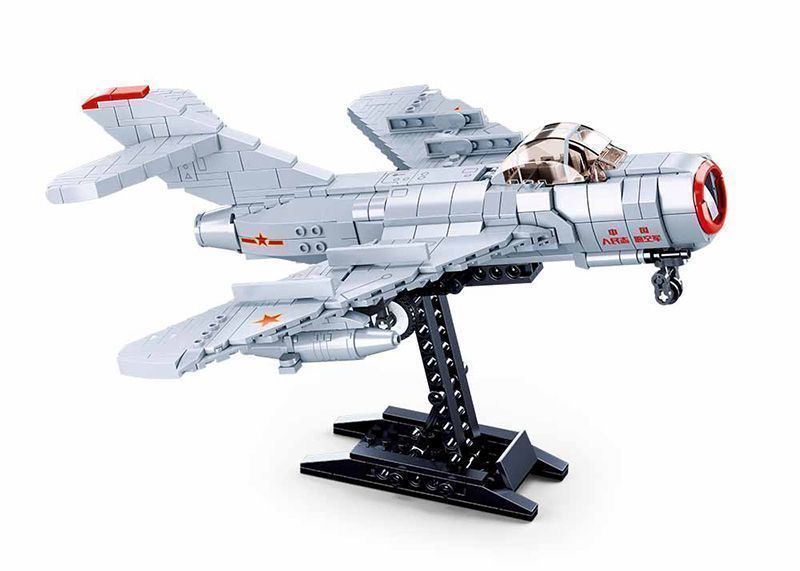 KLOCKI sluban samolot mig-15 myśliwiec 583 el. KOMP. Z LEGO