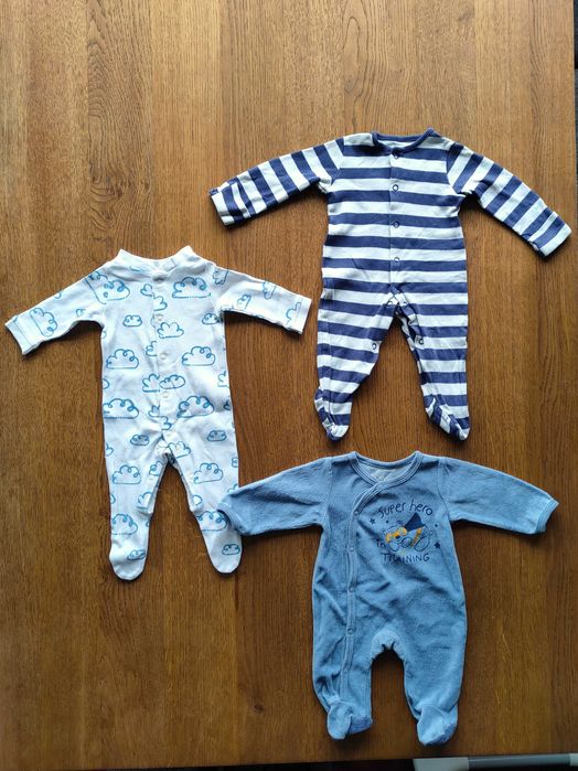 Paczka 10 pajacyków niemowlęcych r.56 (zestaw zimowy)