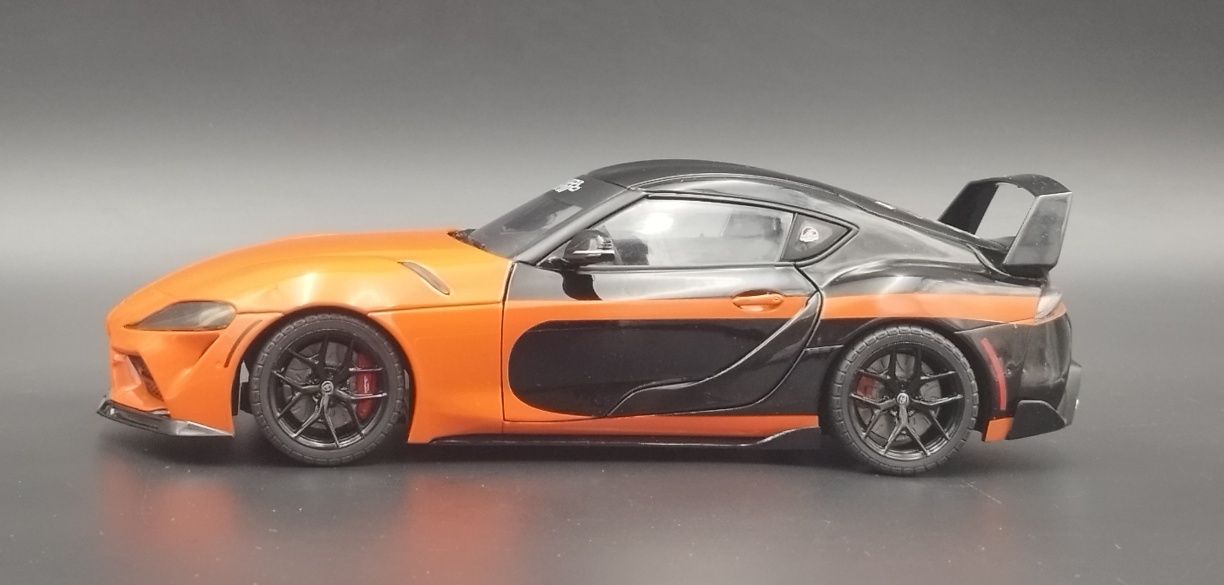 1:18 Solido Toyota GR Supra Streetfighter 2024 Orange Black