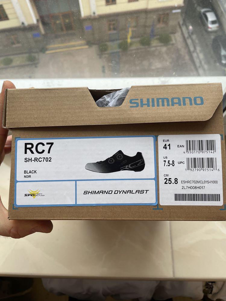 Веловзуття шосе Shimano RC702, 41 size. 25,8 см.