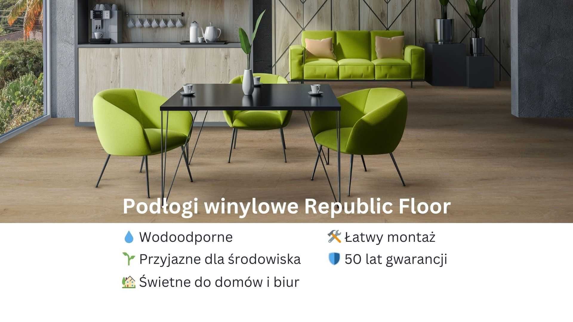 Podłogi winylowe Republic Floor - Stylowe i Trwałe / 50 lat gwarancji