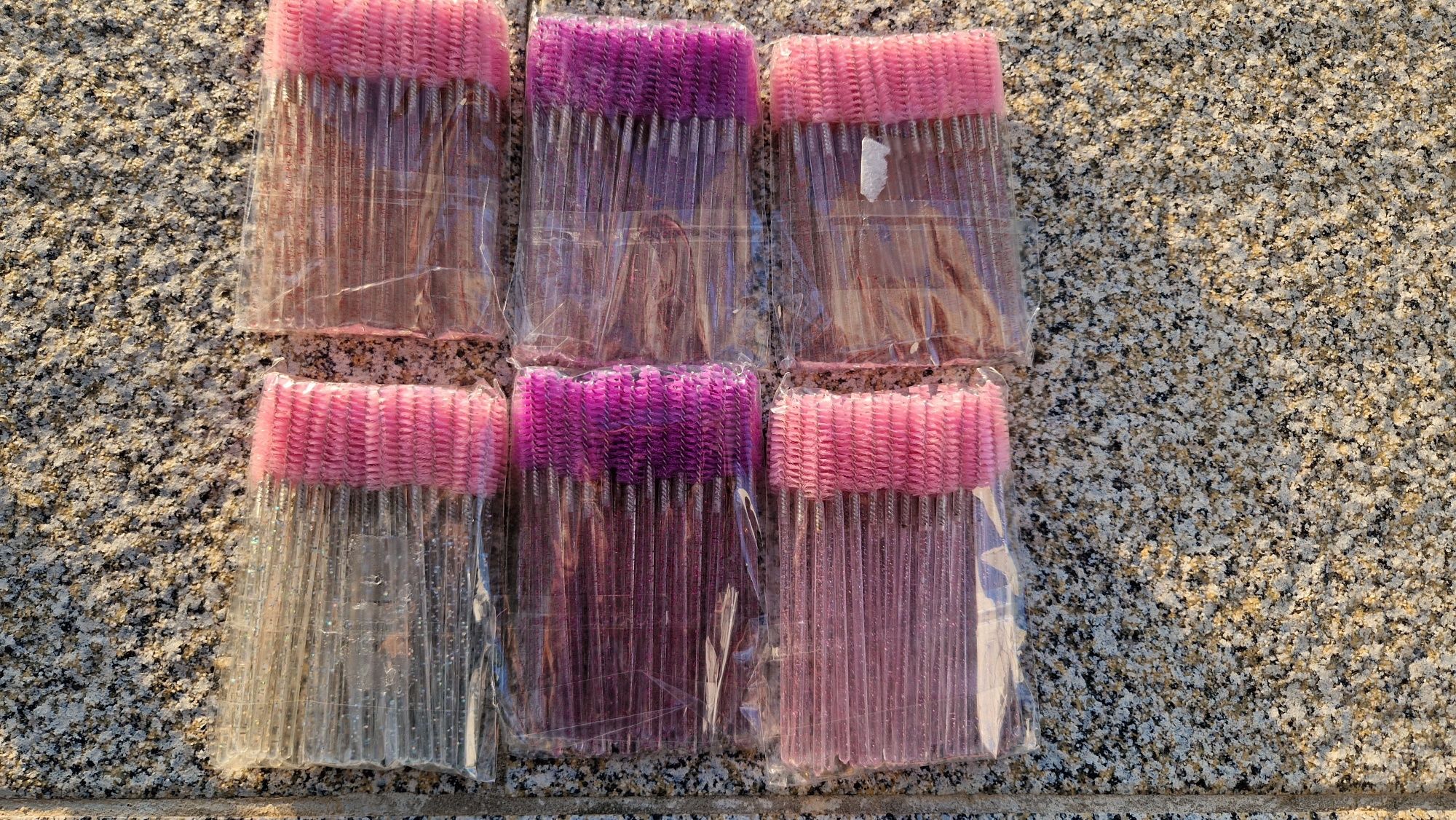 Pack 50 escovas descartáveis para maquilhagem das pestanas