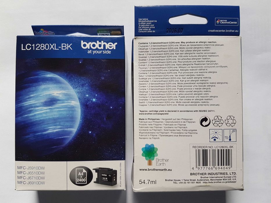 Brother LC-1280XLBK tusz czarny, zwiększona pojemność, oryginalny