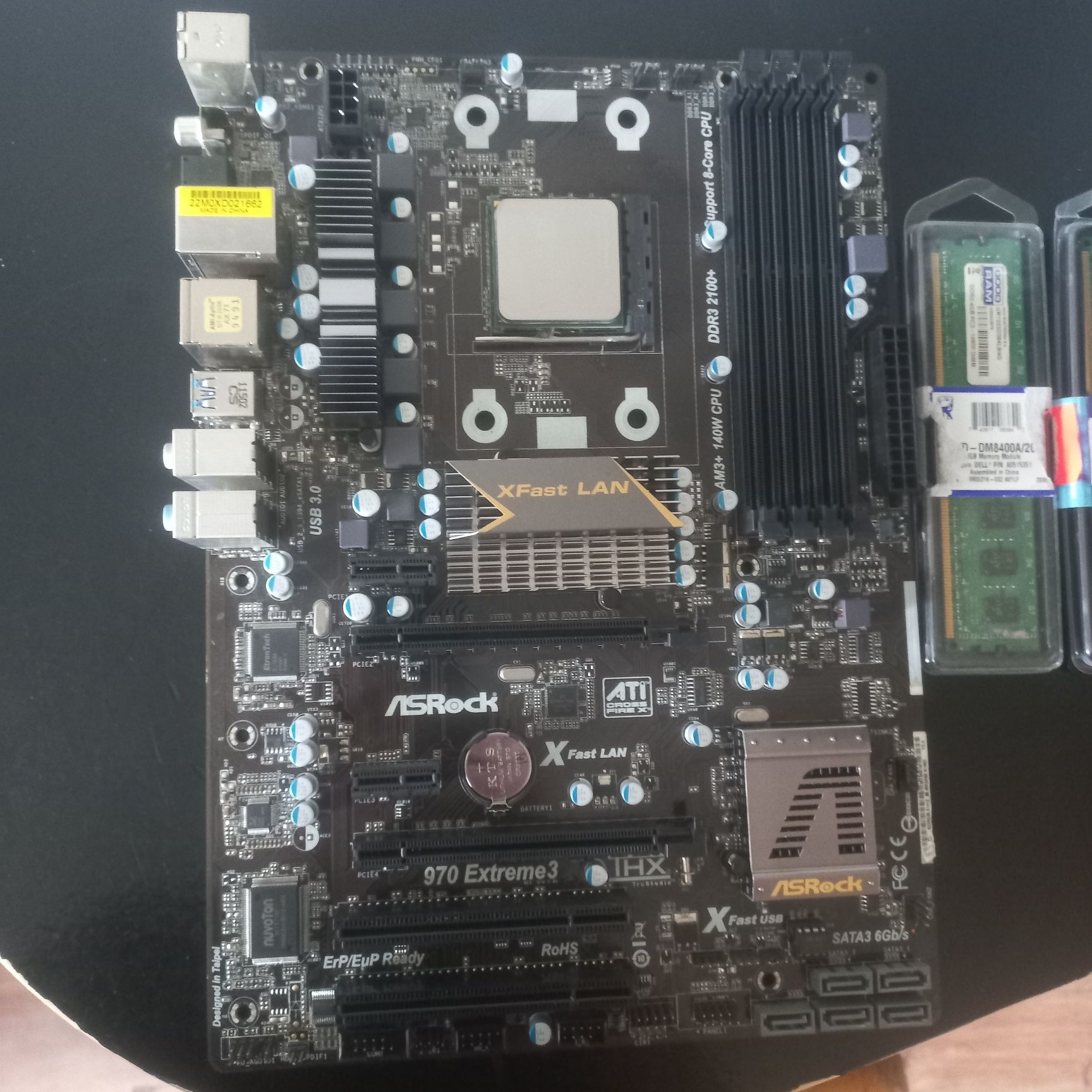 Płyta główna ASrock 970 extreme3 + 2×4gb pamiec ram I pro amd phenom 2