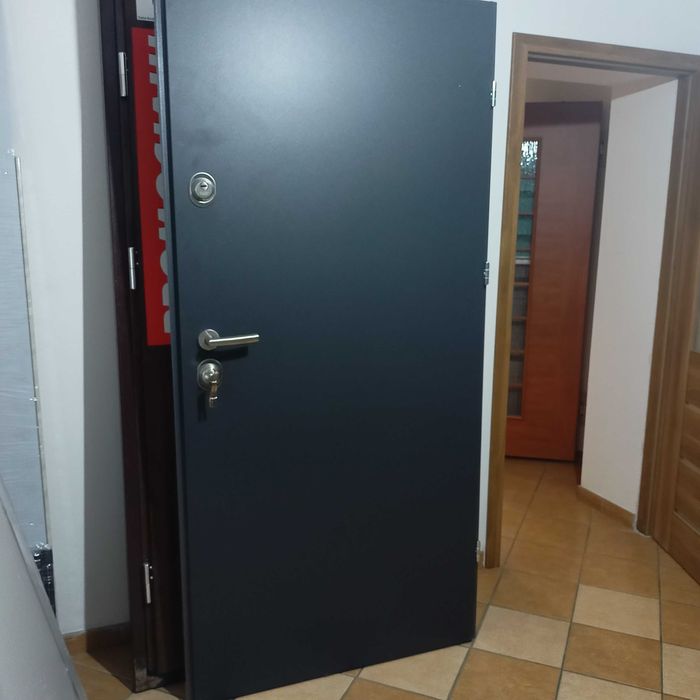 Drzwi NOWE Stalowe Akustyczne Antywłamaniowe RC2 #90 Prawe _Antracyt