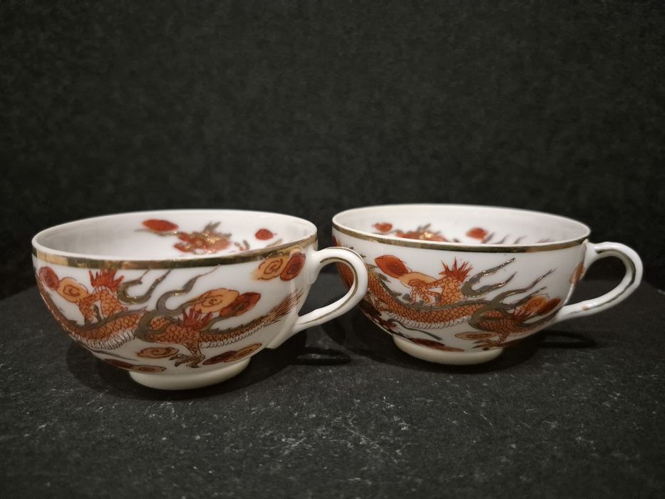 Nippon Tokusei - stare, japońskie filiżanki- 2szt- I poł.XXw.