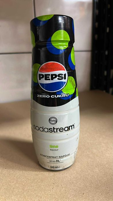 Syrop Soda Stream Syropy Wyprzedaż SodaStream PEPSI LIME LIMONKA 1szt