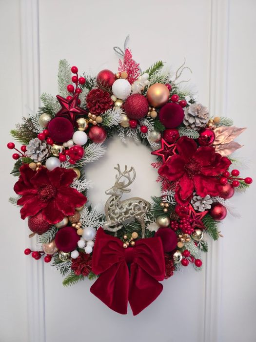 Wianek świąteczny na drzwi 45 cm