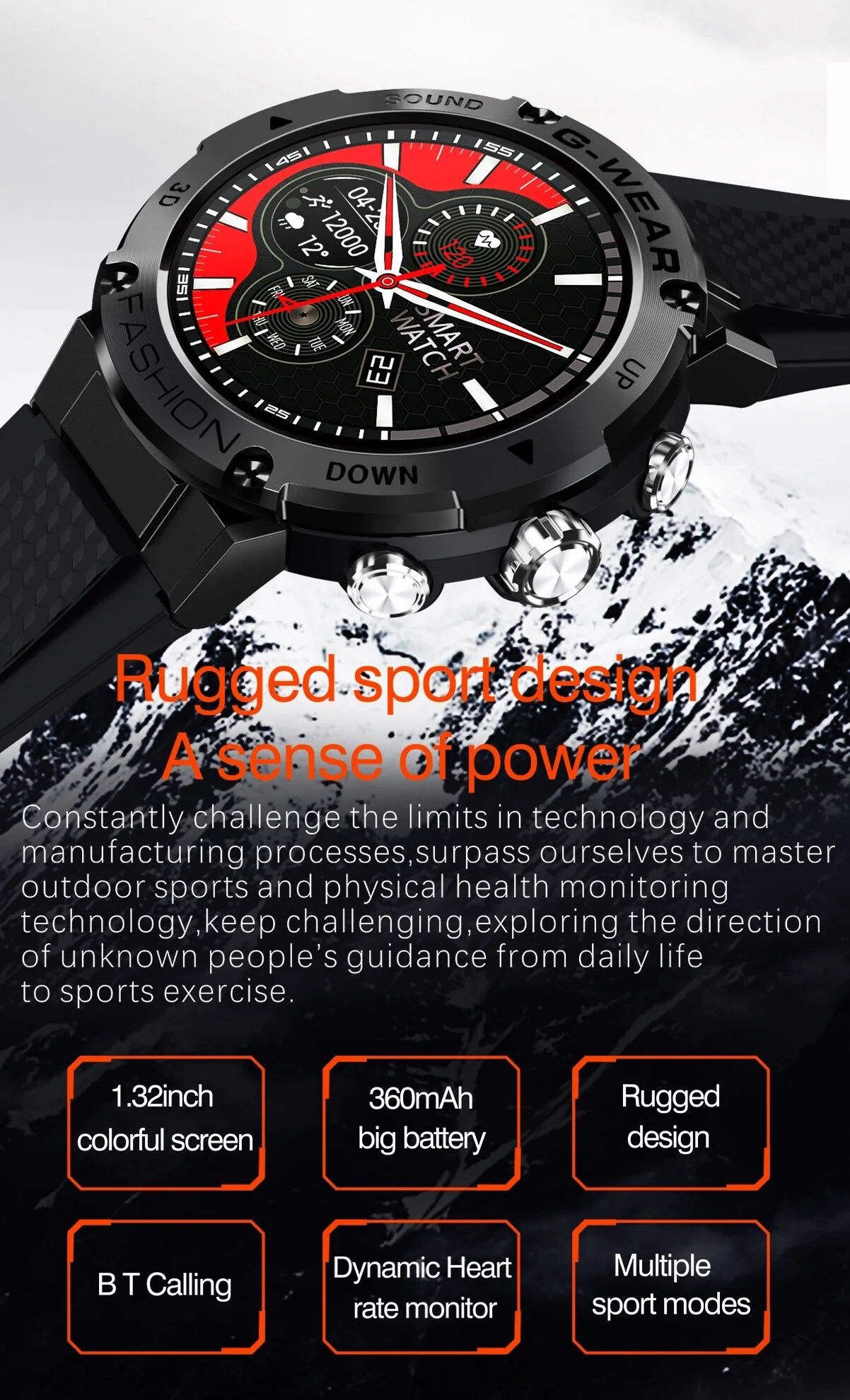 Смарт часы LEMFO G-Wear K28H smart watch BT вызов музыка трекер band