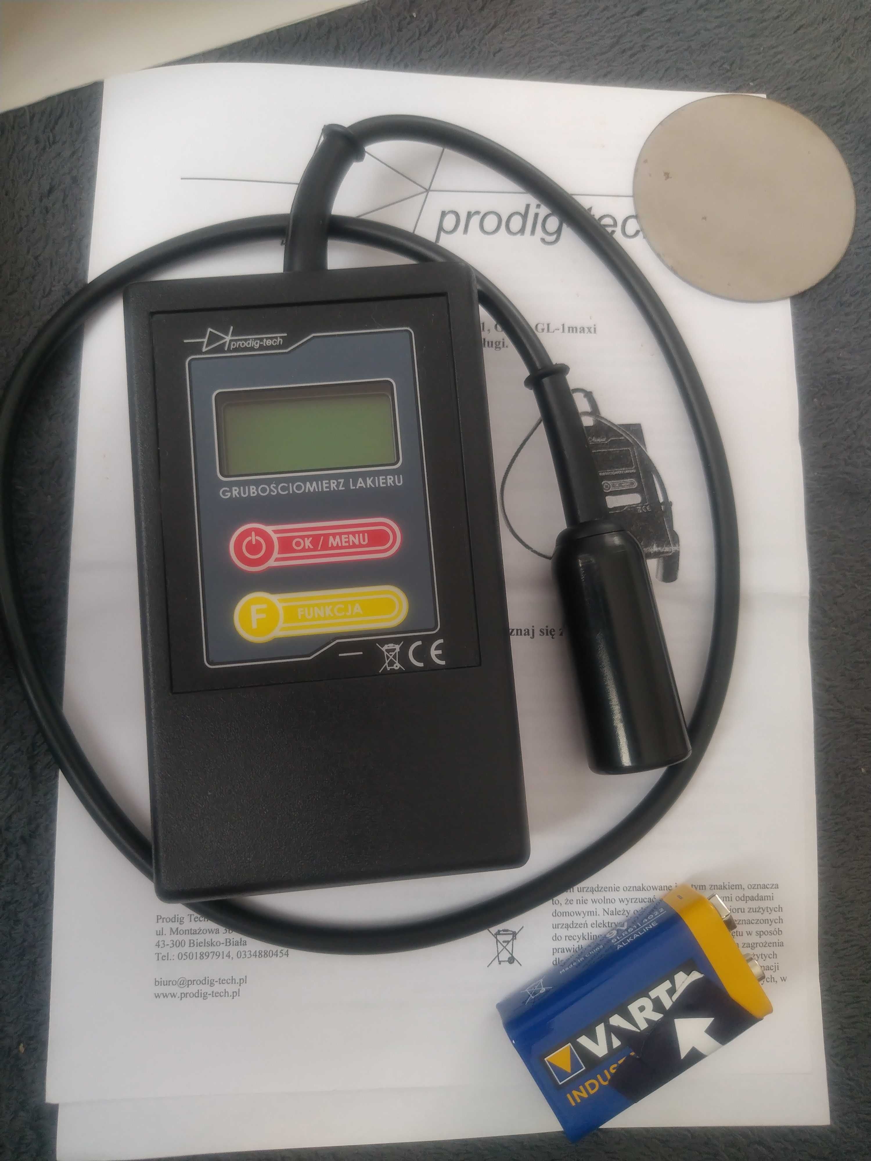 Miernik tester grubości lakieru Prodig Tech GL-1s