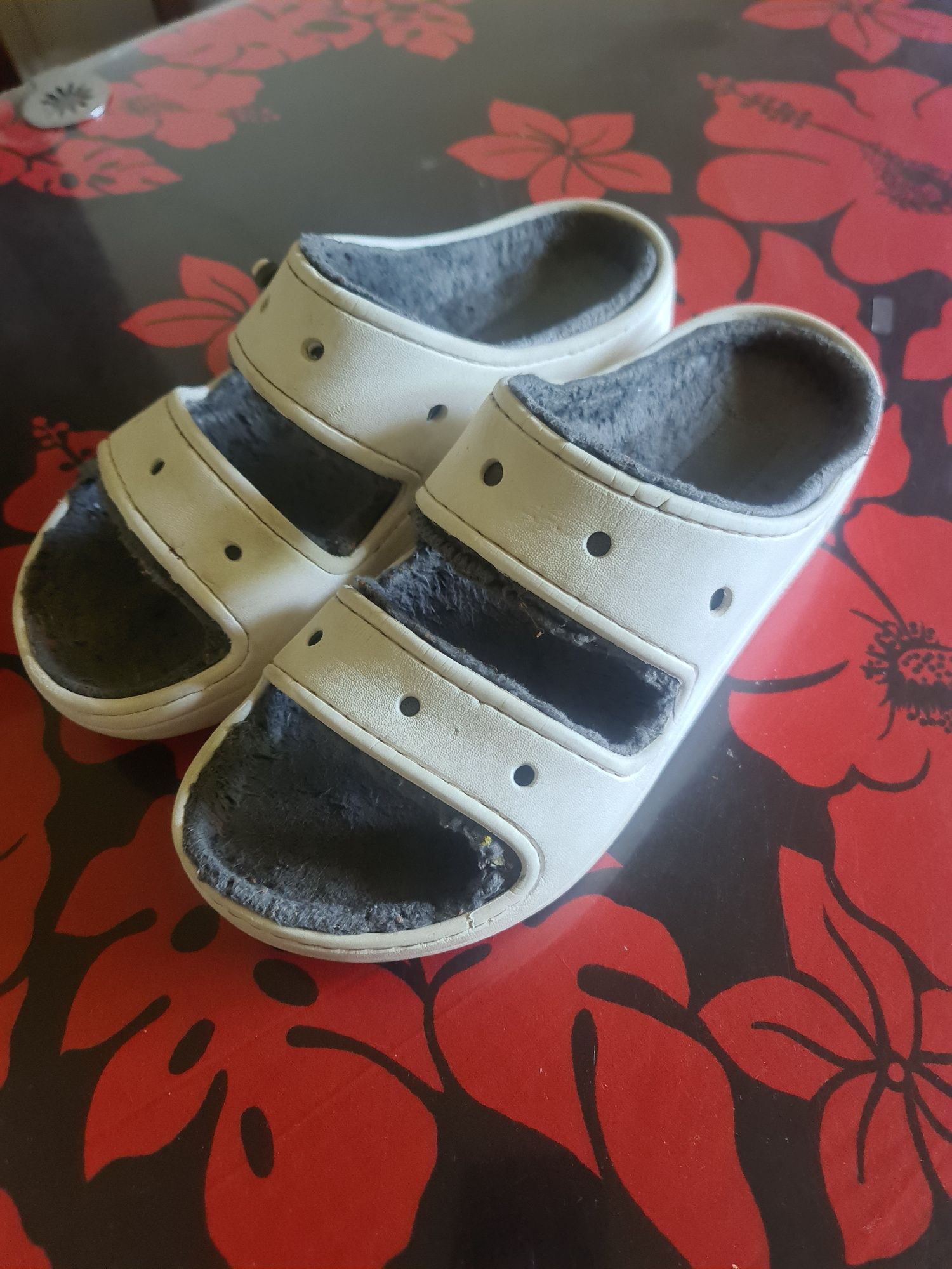 Klapki Crocs białe