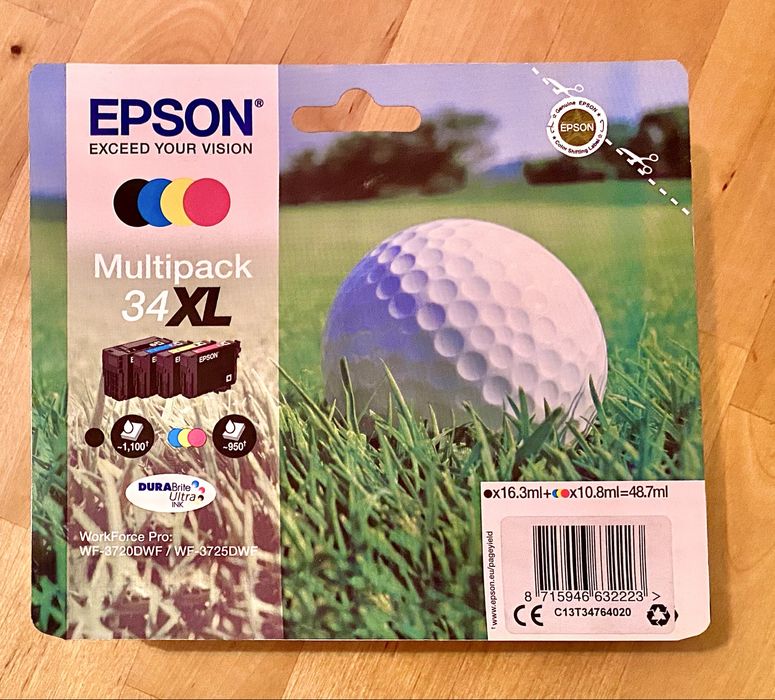 Tinteiro EPSON - Multipack 34 XL (Golf)