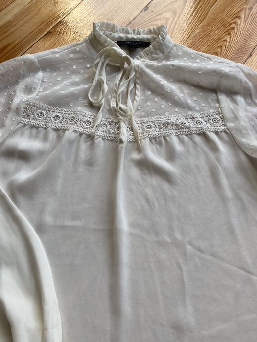 Elegancka kremowa koszula Atmosphere 36 vintage
