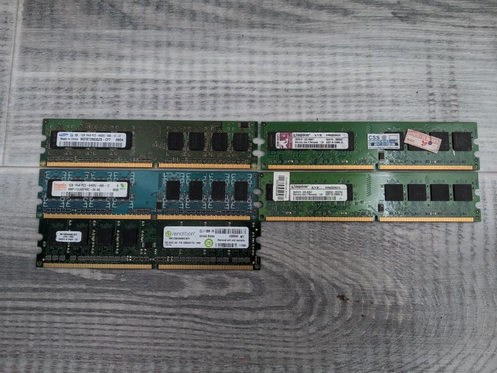Оперативная память DDR2 800MHz ОЗУ на 1 и 2 гигабайта
