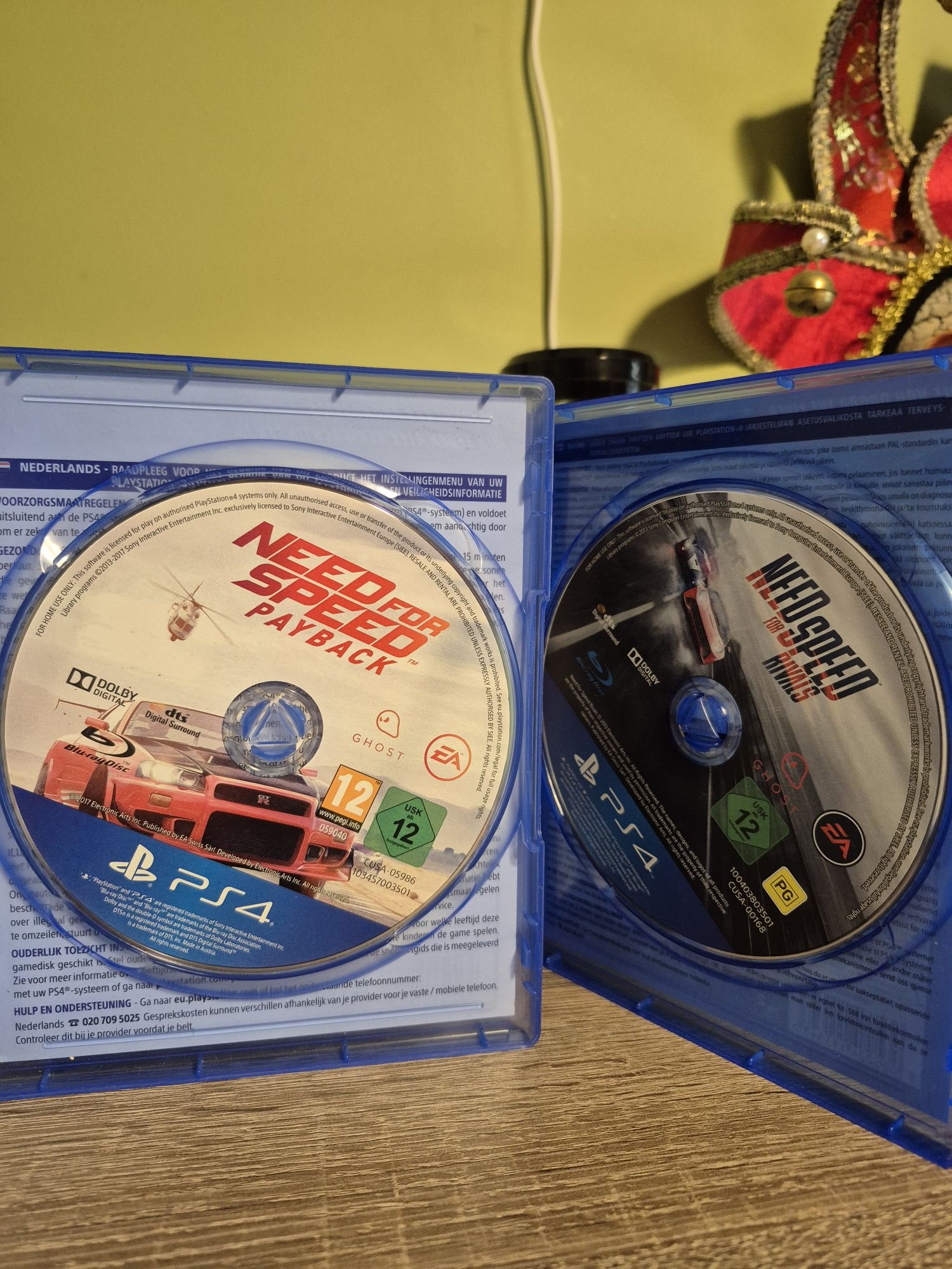Need for speed Rivals i Payback na PlayStation 4 Ps5