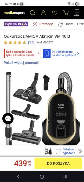 Odkurzacz Amica akman