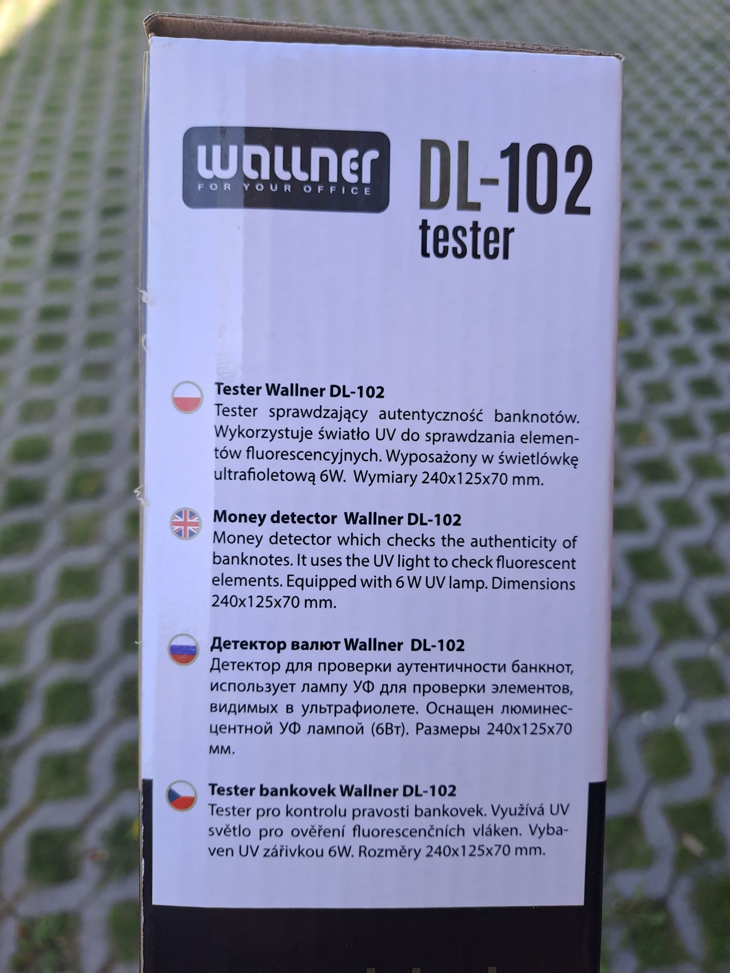 Tester banknotów WALLNER DL-102