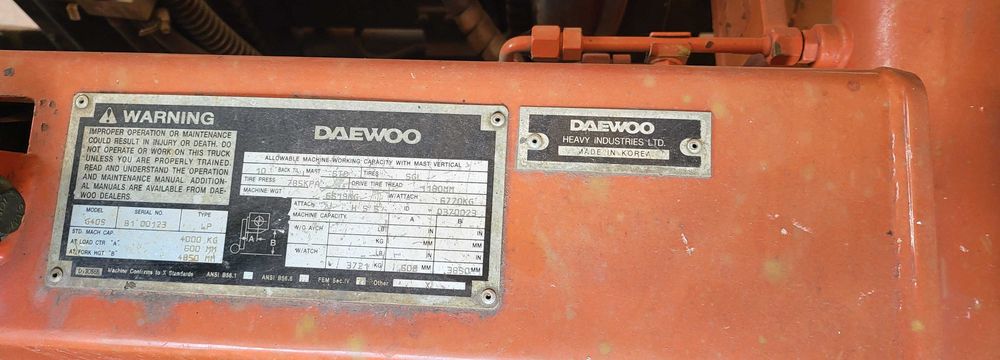Wózek widłowy Daewoo G40S