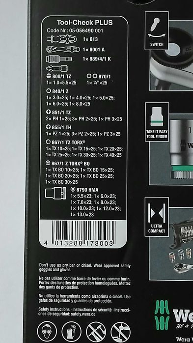 WERA Zestaw narzędziowy Tool-Check PLUS Imperial*39 cześci*nowy
