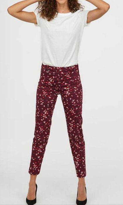 Котонові укорочені брюки H&M 34/S