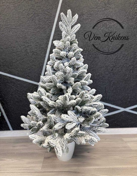 Ялинка штучна лита в горщику офісна, Елка искусственная 0,7 м та 1,1 м