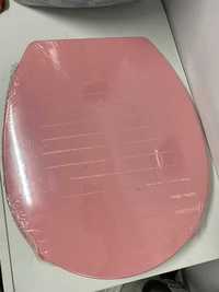 Deska sedesowa plastikowa do WC różowa