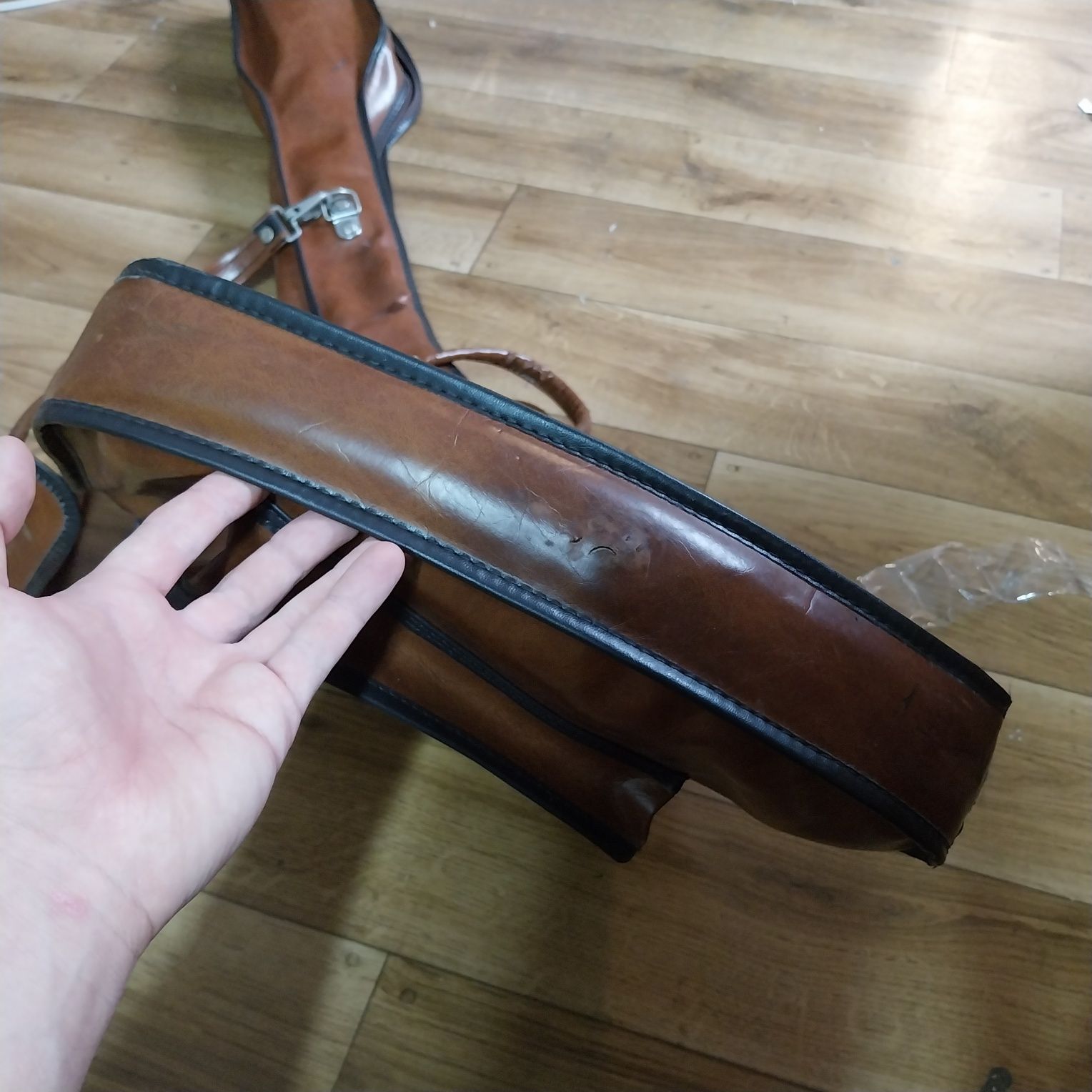 Skórzany Thunderbird pokrowiec na gitarę basową basowy japan vintage