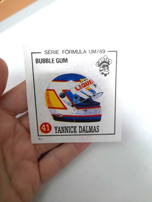 Cromo Vintage das Pastilhas Gorila Série Fórmula Um Coleção Anos 80