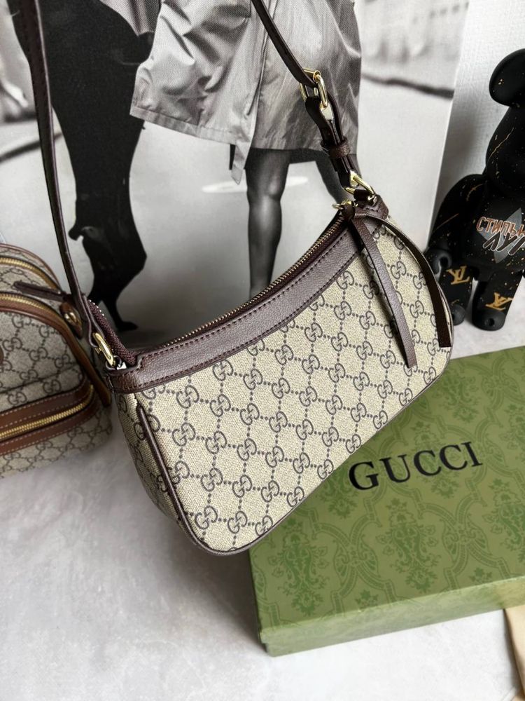 Жіноча сумка Gucci Ophidia, сумка гучі на плече, клатч гучі, гамнець