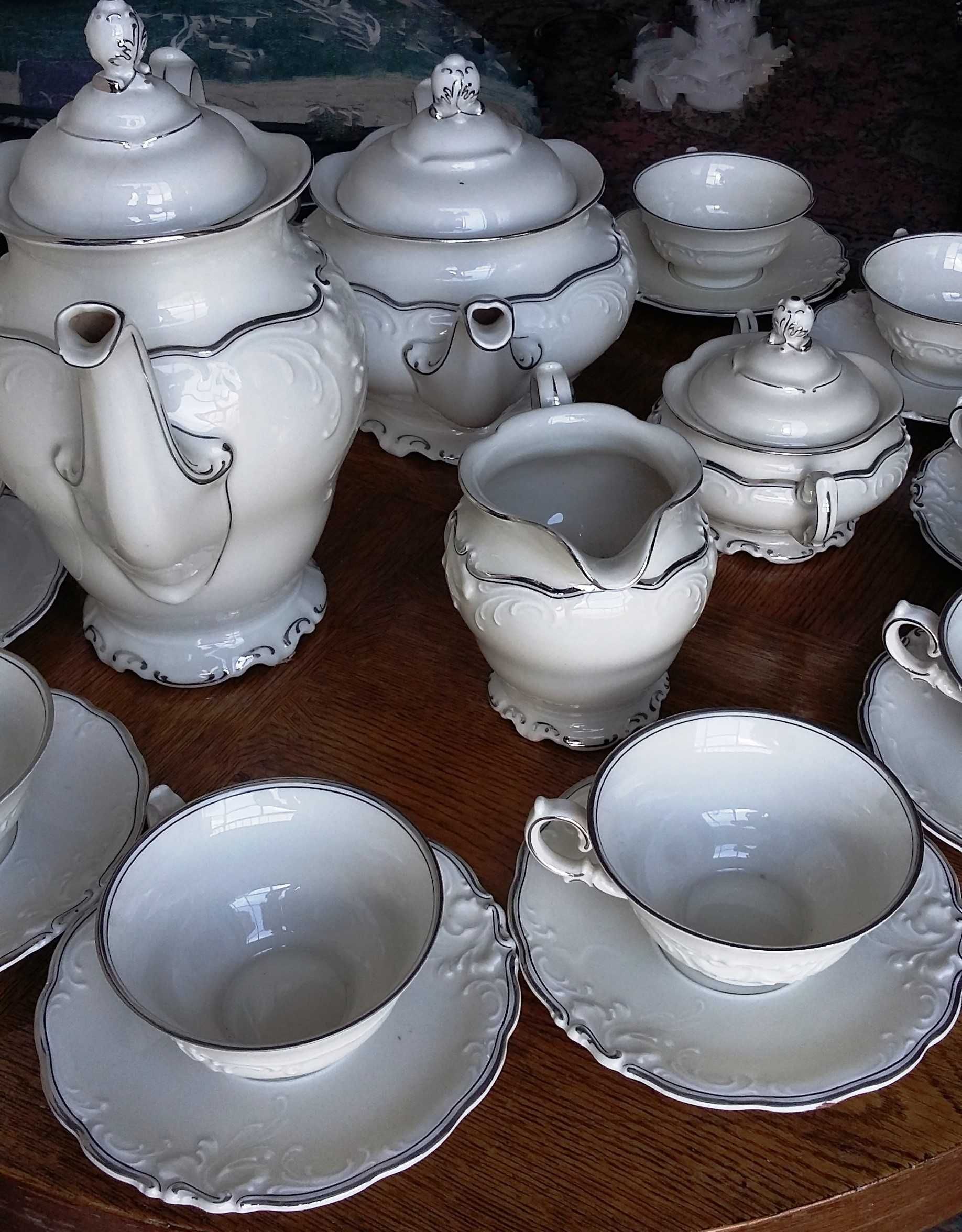 serwis porcelana Friederike KPM 1831 Germany na 12 osób antyk