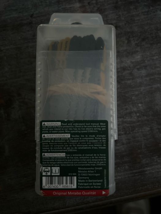 Brzeszczot wyrzynarka Metabo made in CHF